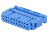 Conector IDC mamă 20 pini &icirc;n unghi pentru cablu-bandă - TE Connectivity