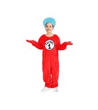 Costum carnaval Baiat Rosu Vesel 110/120 cm (5-6 ani) pentru Copii