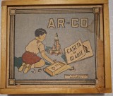 Joc de cuburi din lemn,vechi,AR-CO perioada comunista