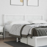 VidaXL Tăblie de pat metalică, alb, 180 cm
