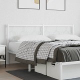 Cumpara ieftin Tăblie de pat metalică, alb, 180 cm