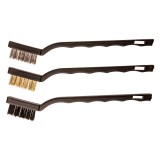 Set 3 perii de sarma 180 mm cu cupru, otel si nylon TOP TOOLS