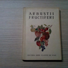 ARBUSTII FRUCTIFERI - V. Sonea, A. Nrgrila -1955, 302 p.; tiraj: 3100 ex.