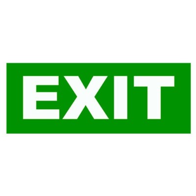 Eticheta exit 6W foto