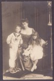 5302 - Queen MARY Maria, Prince CAROL, Princess ELISAVETE - old postcard unused