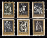 A12 S1 5 - Timbre foarte vechi - Polonia - arta - teatru, Nestampilat