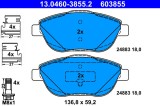 ATE 13.0460-3855.2 set placute frana,frana disc
