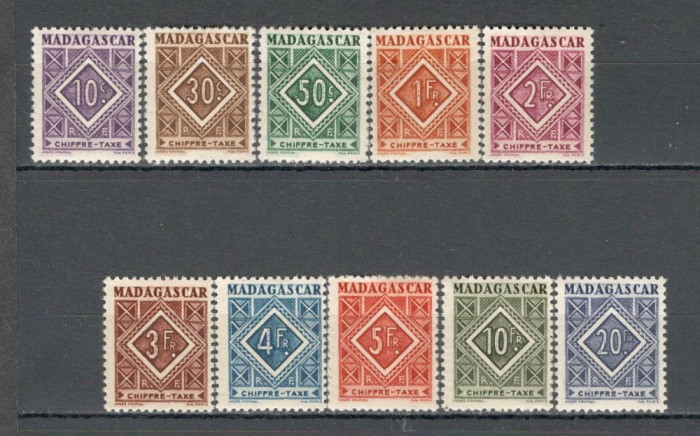 Madagascar.1947 Porto-Ornamente SM.190