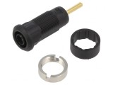 Soclu Banană 2mm Negru pentru Panou