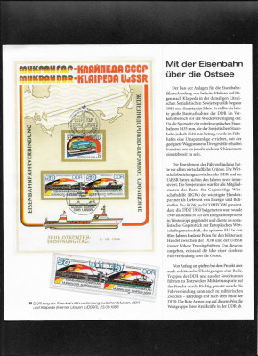 URSS Germania FDC 1986 incomplet foto