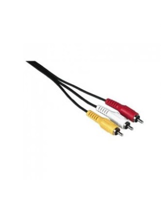 Cablu audio video, 3 mufe RCA tata-3 mufe RCA tata, 1.5 m, Home foto