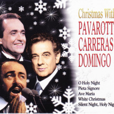 CD Colinde: Christmas with Pavarotti Carreras Domingo ( original, stare f.buna )