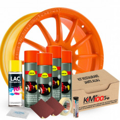 Kit reparatie jante, culoare ORANGE FLUORESCENT (V4)