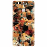 Husa silicon pentru Huawei P9, Abstract Triangles Connected Lines
