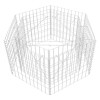 Strat inaltat gabion hexagonal, 100 x 90 x 50 cm