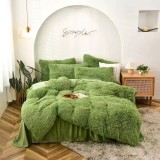 Cumpara ieftin Lenjerie Fluffy Super Pufoasa 6 Piese, Verde - ION61