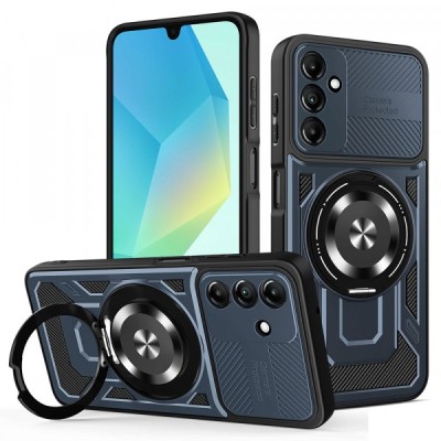Husa pentru Samsung Galaxy A16 5G A166 / A16 4G A165, Techsuit, RuggedCam, Albastra foto