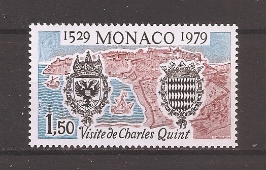 Monaco 1979 - 450 de ani de la vizita &icirc;mpăratului Carol al V-lea, MNH