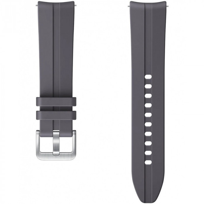 Curea ceas Galaxy Watch3 45mm / Galaxy Watch 46mm, Ridge Sport, Silicon, 22 mm, Gri ET-SFR84LJEGEU