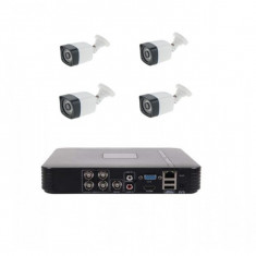 Kit 4 camere supraveghere 5MP, IR 30m, Exterior + DVR 4 canale 5MP AHD 6 in 1 foto