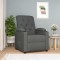 vidaXL Fotoliu rabatabil, gri &icirc;nchis, material textil 339103
