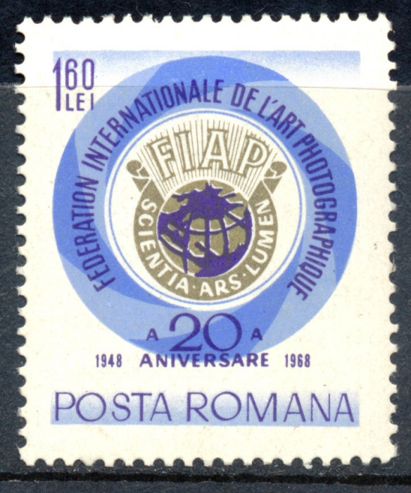 1956 LP684 serie A 20-a Aniversare FIAP MNH