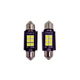 Becuri LED Sofit 39 mm Canbus 6 SMD 12V lumina alba set 2 bucati