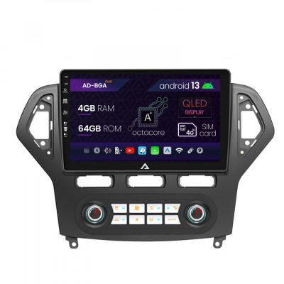 Navigatie Ford Mondeo (2007-2010) Clima Automata, Android 13, A-Octacore 4GB RAM + 64GB ROM, 10.1 Inch - AD-BGA10004+AD-BGRKIT127 foto