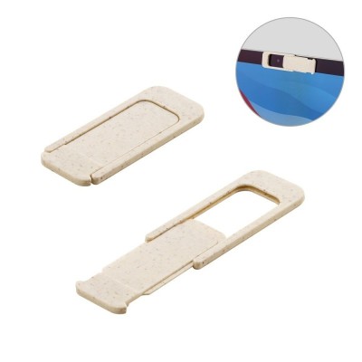 Protector webcam din fibra cu capac glisant si autocolant pe spate foto