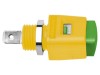 Clemă de laborator galben-verde 70VDC 16A
