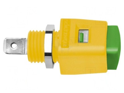 Clemă de laborator galben-verde 70VDC 16A foto
