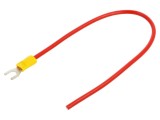 Cablu roșu CHEVAL 250mm cu terminale sertizate neizolate M5WI-400RD025