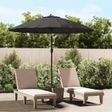 Umbrelă de soare de exterior, st&acirc;lp aluminiu, antracit, 270 cm