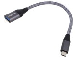 Cablu OTG USB 3.2 USB A-USB C 150mm Gri 15W 3A 5V