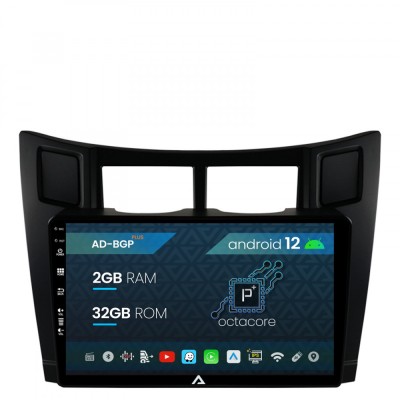 Navigatie Toyota Yaris (2005-2012), Android 12, P-Octacore 2GB RAM + 32GB ROM, 9 Inch - AD-BGP9002+AD-BGRKIT103 foto