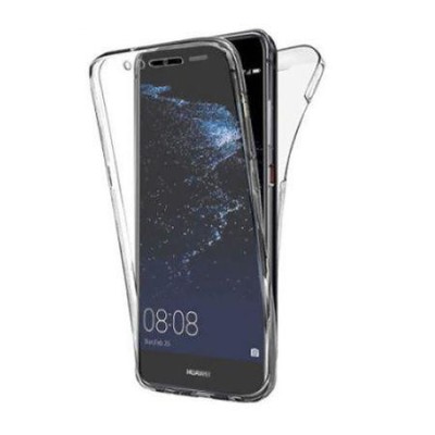 Husa 360&amp;deg;compatibila cu Huawei P20 Lite TPU- Transparent foto