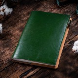 Agenda Ruf, piele naturala, verde