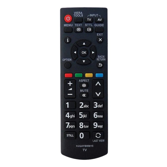 Telecomanda pentru LED Panasonic N2QAYB000815, neagra cu functiile telecomenzii originale