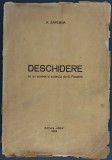 (AUREL) A. ZAREMBA - DESCHIDERE, CU UN PORTRET AL AUTORULUI DE S. PERAHIM / EDITIE DE SASA PANA / EDITURA UNU, 1933 (EXEMPLARUL NR. 26 DIN 150+1)