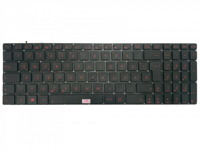 Tastatura Laptop Asus N56JN iluminata rosie layout LA (Spanish)