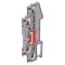 Conector Șine 2 Piste 4 Borne Gri TS35