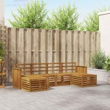 vidaXL Seturi de canapele 6 pcs natural Lemn Solid de Acacia 3375244