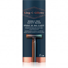 Gillette King C. Double Edge aparat de ras + 5 lame de ras 1 buc