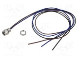Conector M8 soclu mamă 3 pini 48V 4A IP67 0,5m Lutronic