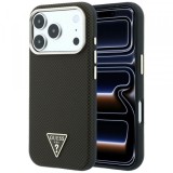 Husa MagSafe pentru Apple iPhone 18 Pro Max / 17 Pro Max, Guess, Kevlar Triangle Logo, Maro