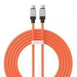 Cablu de date tip-c la tipe-c incarcare super rapida pd100w, 2m baseus coolplay, orange