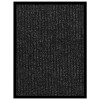 Covoras intrare vidaXL antracit cu dungi, 40x60 cm, polipropilena, antiderapant