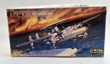 model de avion din plastic HELLER : E-2C HAWKEYE 1999 in cutia originala pungi sigilate nefolosite KIT de construit scara 1 : 72