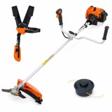 Cumpara ieftin Motocoasa Benzina Farmertec FF250 - 40.2 cmc, 1.6 kW, 6.3 kg, Rezervor 0.64L, Incl. Mosor Fir + Disc
