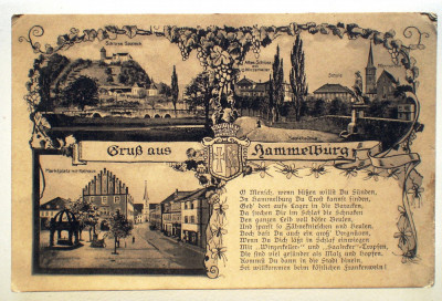 P.167 CP WWI GERMANIA LAGER HAMMELBURG LAGAR BAZA MILITARA 1915 FELDPOST foto